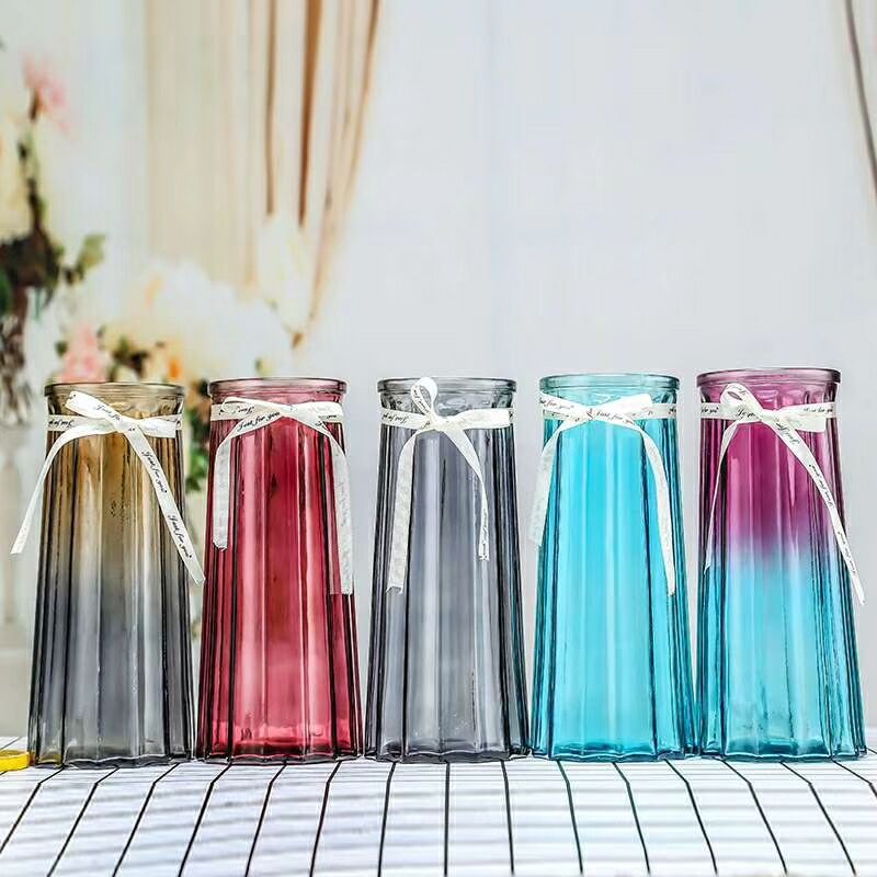 Wholesale of Nordic lucky bamboo glass vases, home decorations, vase ornaments, living room dining tables, dried flowers and flower arrangements from the manufacturer Specification drawing