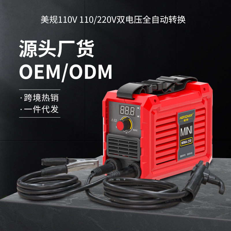 Energizer MMA-250 US standard 110V/220V household mini welding machine Cross-border dual-voltage inverter arc welding machine full figure