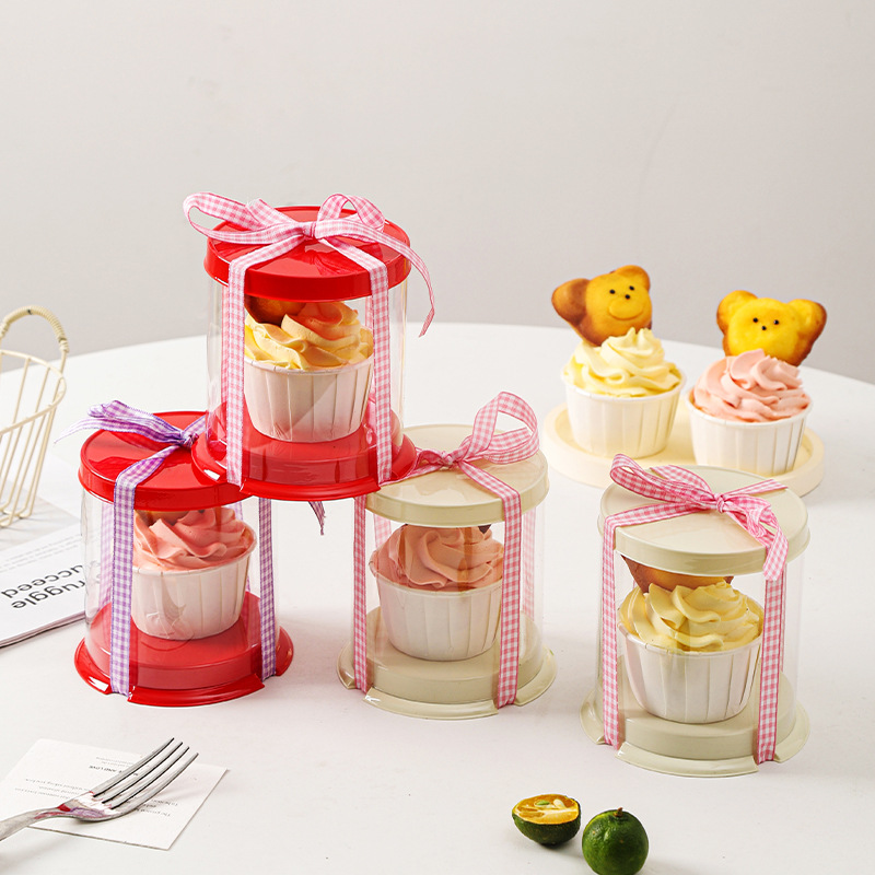 61 Children's Day single cupcake packaging box, 2-inch cake box, mini cupcake, dessert baking box full figure