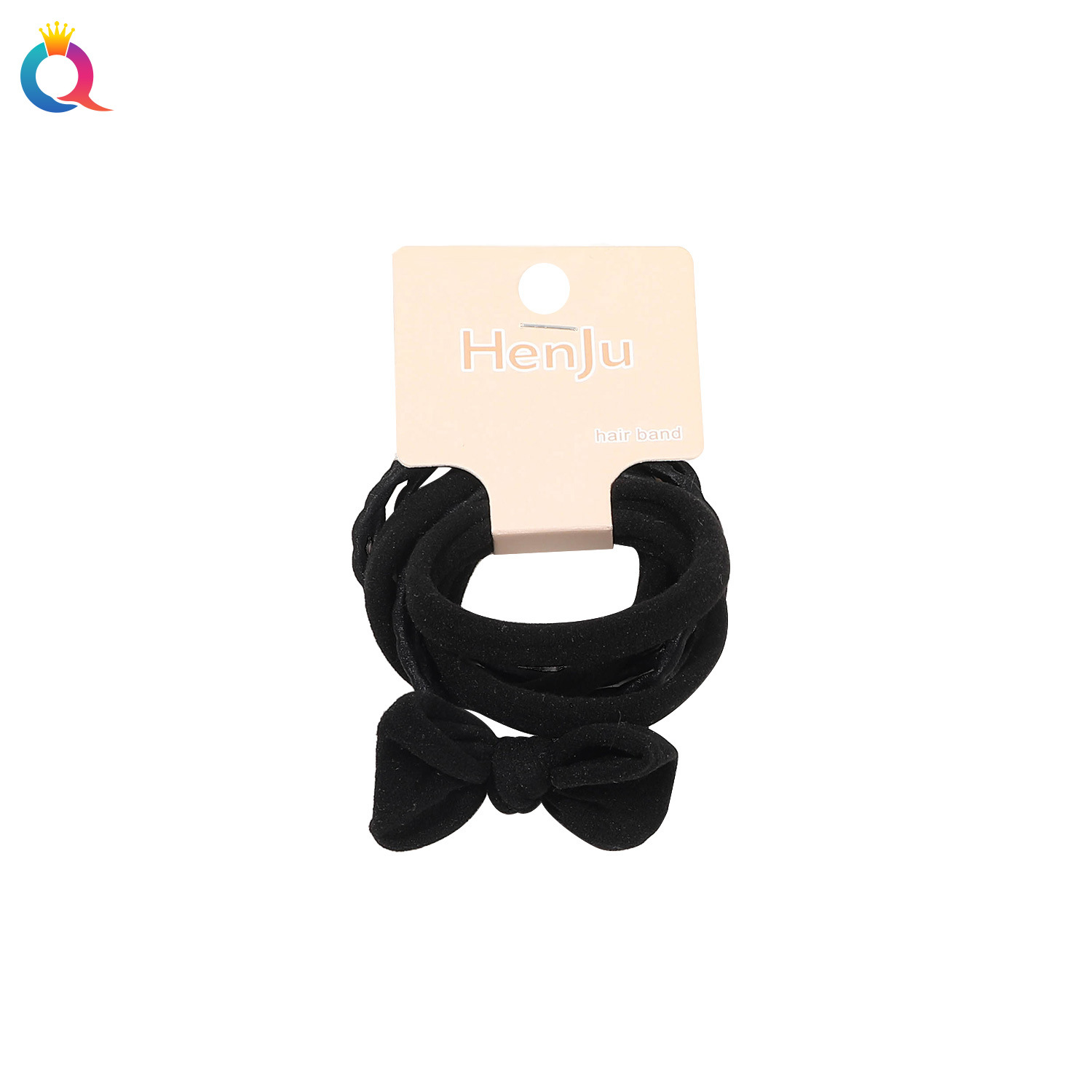 Qiyue Cross-border Card Mixed Color Series Hair Tie ins rubber Band High Elasticity Hair Band that won't damage hair, hair tie and hair accessory wholesale Item Picture