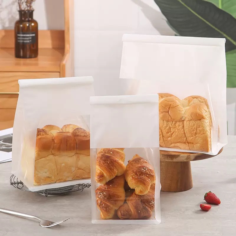 Toast bread packaging bags, sliced toast croissants, cookies, mochi packing bags, baking wire self-sealing bread bags details Picture