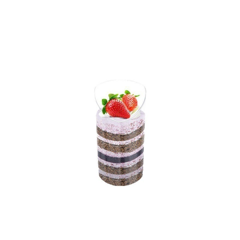 70ML slanted mousse cup, party wedding dessert cup, cross-border factory disposable plastic jelly pudding cup, Europe and America Item Picture