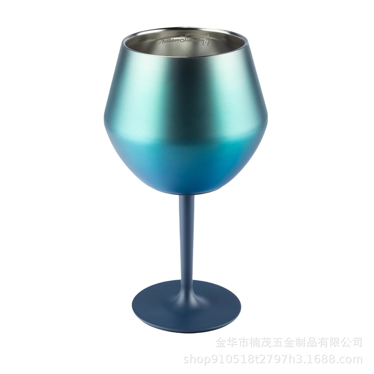 New 304 stainless steel tall glass, detachable plastic part, 14oz insulated and chilled wine glass, cross-border wholesale Item Picture