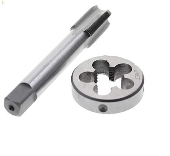 American-made taps + tooth 2-piece set: 1/2-28, 5/8-24, 3/8-16, 1/4-20, 1-3/16-16 teeth full figure