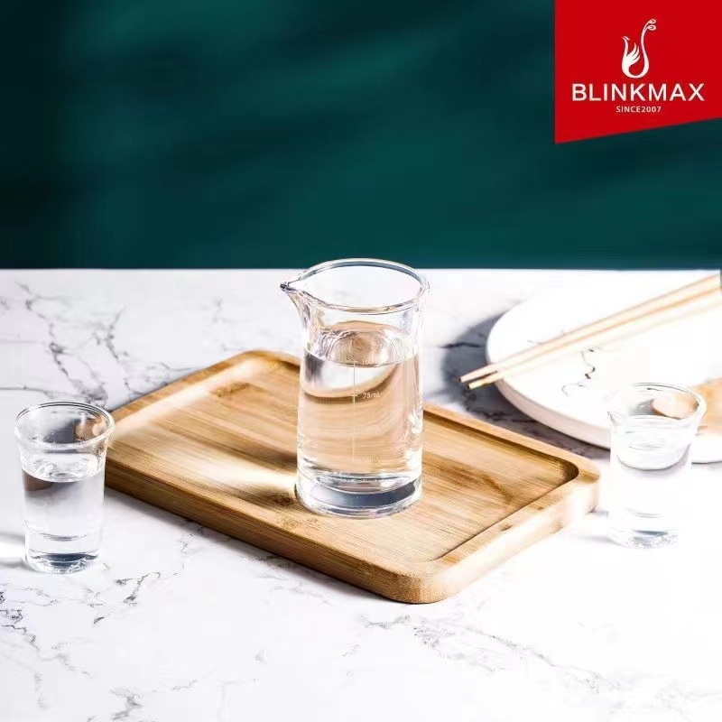 Golden Scale 2-liang Baijiu wine divider, household and hotel small wine pot, glass 100ML wine divider, wholesale of wine utensils Specification drawing
