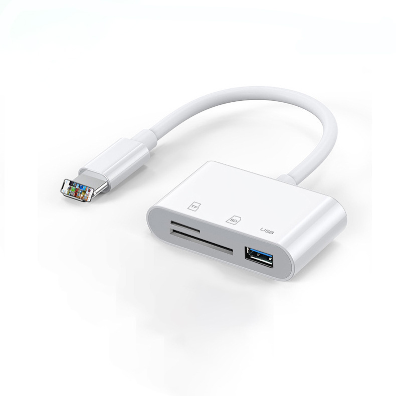 Huawei mobile phone otg card reader 3-in-1 to USB3.0 adapter SD/TF card adapter cable Item Picture