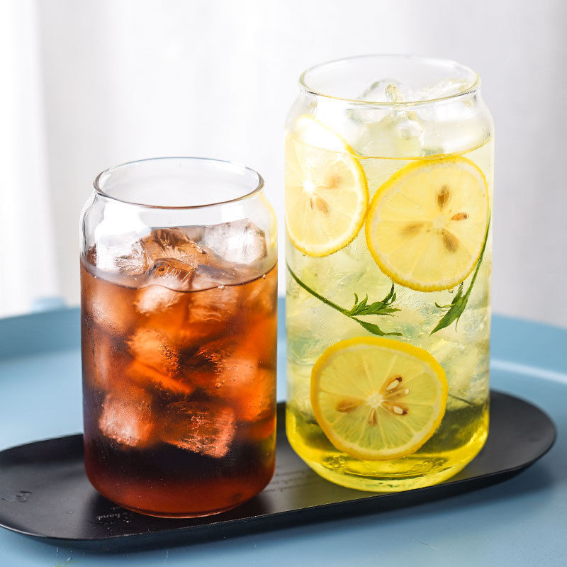 Household water cups, glass cups, high borosilicate heat-resistant glass cups, cola cups, water cups, high borosilicate glass cups, water cups full figure