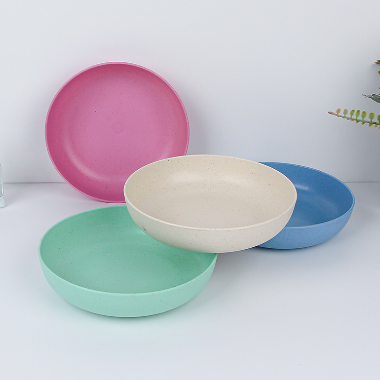 Wholesale of Amazon cross-border plastic plates, snacks, candies, fruit plates, wheat straw dining tables, bone-spitting plates and garbage plates Application Scenario