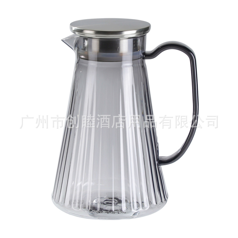 PC Hotel cold water bottle, plastic water bottle, large capacity, simple and simple tied pot, restaurant transparent juice pot, acrylic cold water bottle Item Picture