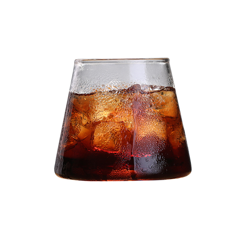 Fuji Mountain high borosilicate glass cups, creative internet-famous household whisky and beer glasses, juice and beverage glasses Item Picture
