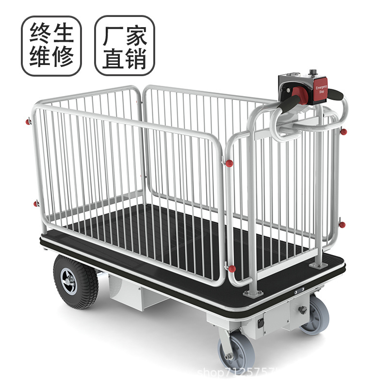 C400 factory direct sales, 400KG fixed handle electric trolley, electric flatbed truck full figure