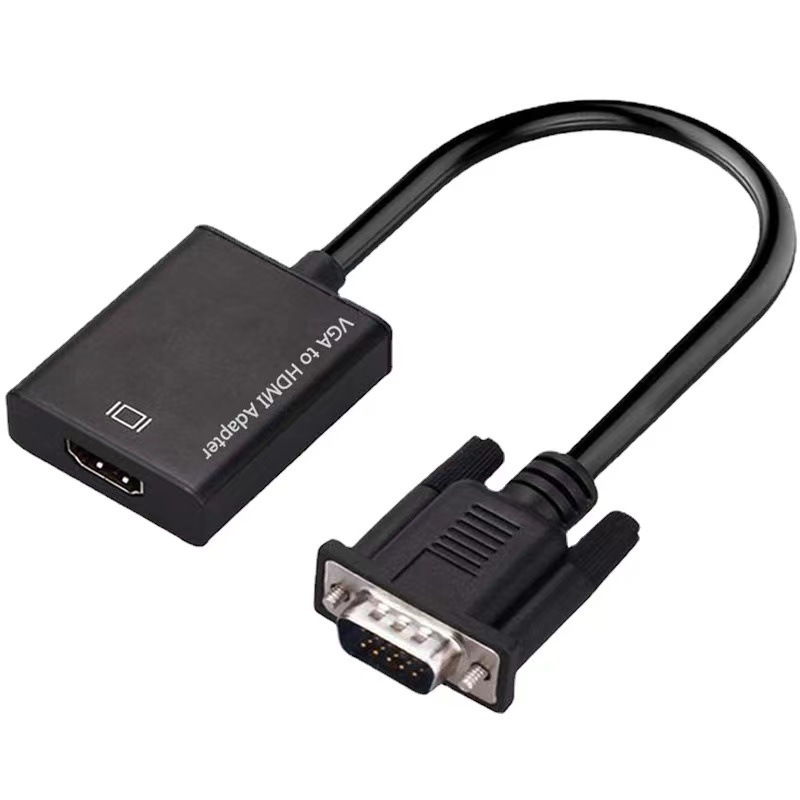 vga to hdtv converter, vga public to hdtv female audio, desktop computer host display high-definition adapter cable Item Picture