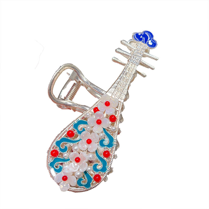 Chinese-style classical, ethereal and high-end pearl grabber for women, large headwear at the back of the head, hairpins, hair clips, shark clips Item Picture