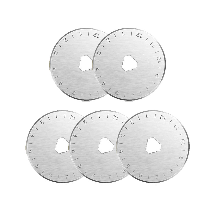 Sawtooth blade, dotted line knife, fabric cutting blade, wheel knife, handle accessory, 45mm blade, fabric cutting circular blade undefined