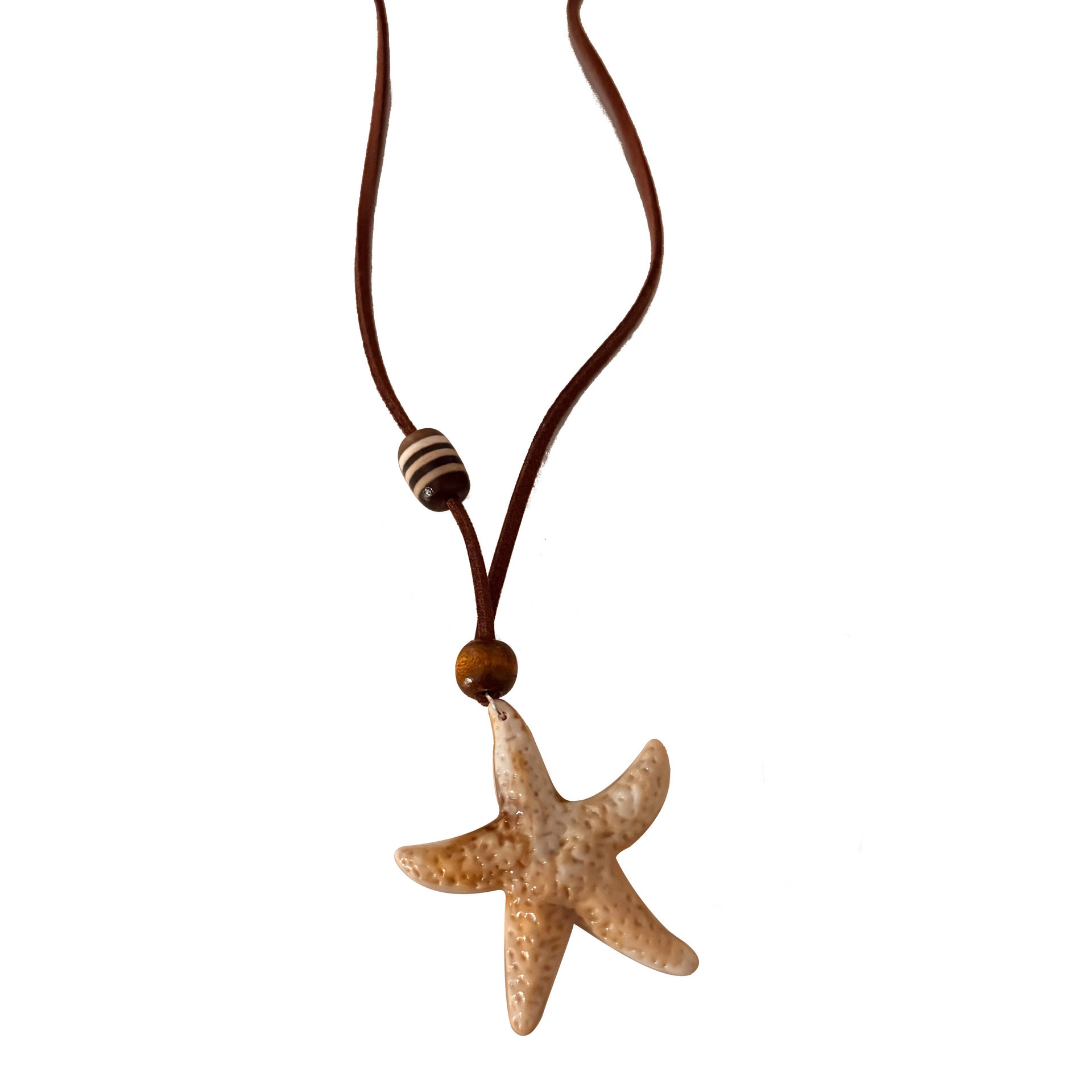 Simple Starfish Korean style Instagram pie large Star long necklace, women's design sense adjustable seaside high-end sweater chain Item Picture