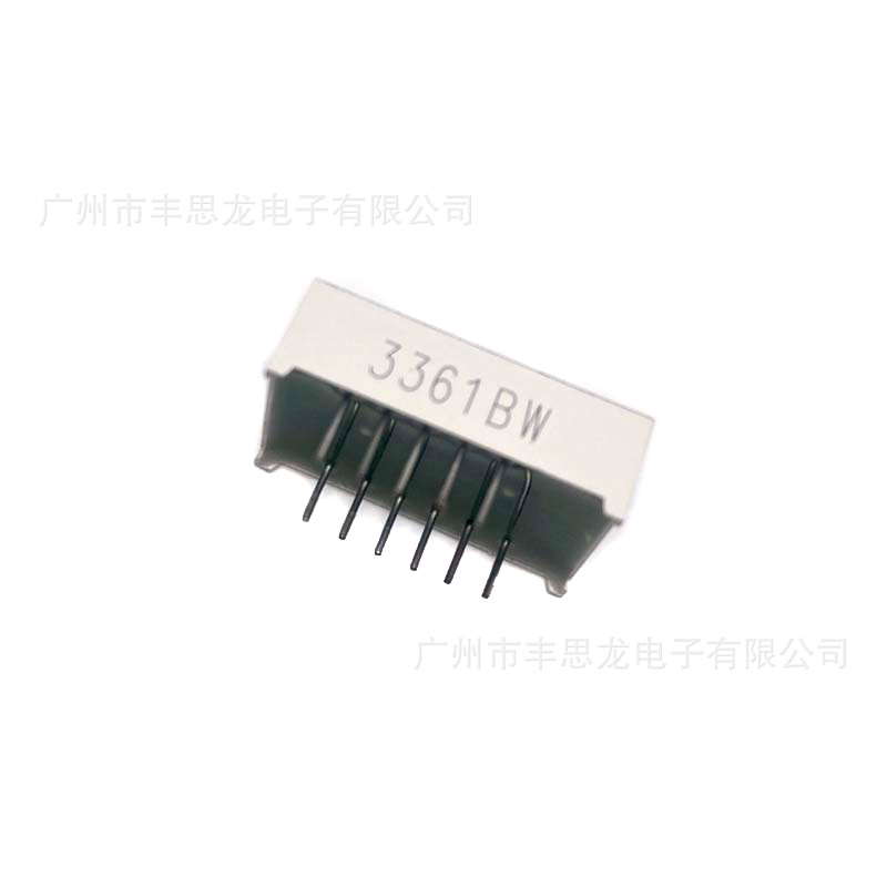 0.36-inch three-digit digital tube 3361 common Yin and Yang white high-brightness nail lamp and other electrical appliances with digital display Specification drawing