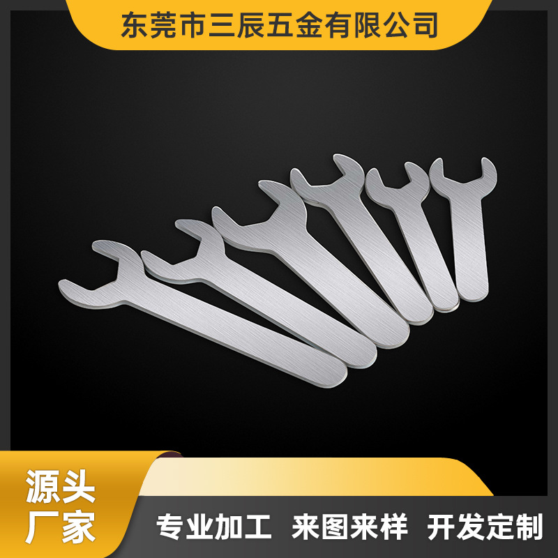 Wholesale of thin opening wrenches, stamping wrenches, simple disposable wrenches and hardware tools in stock, 4-30mm Specification drawing