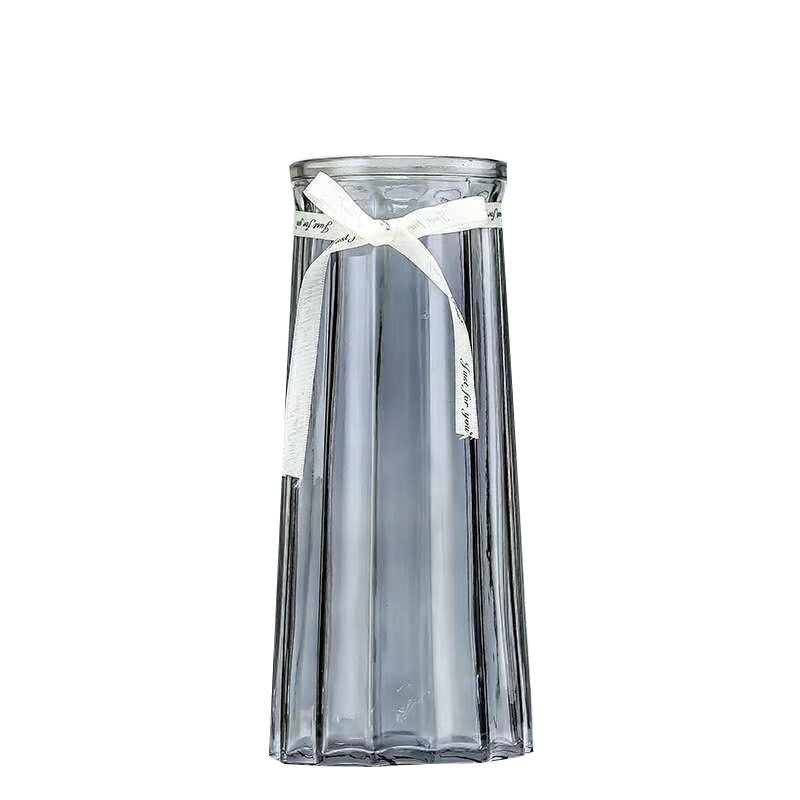 Wholesale of Nordic lucky bamboo glass vases, home decorations, vase ornaments, living room dining tables, dried flowers and flower arrangements from the manufacturer Item Picture