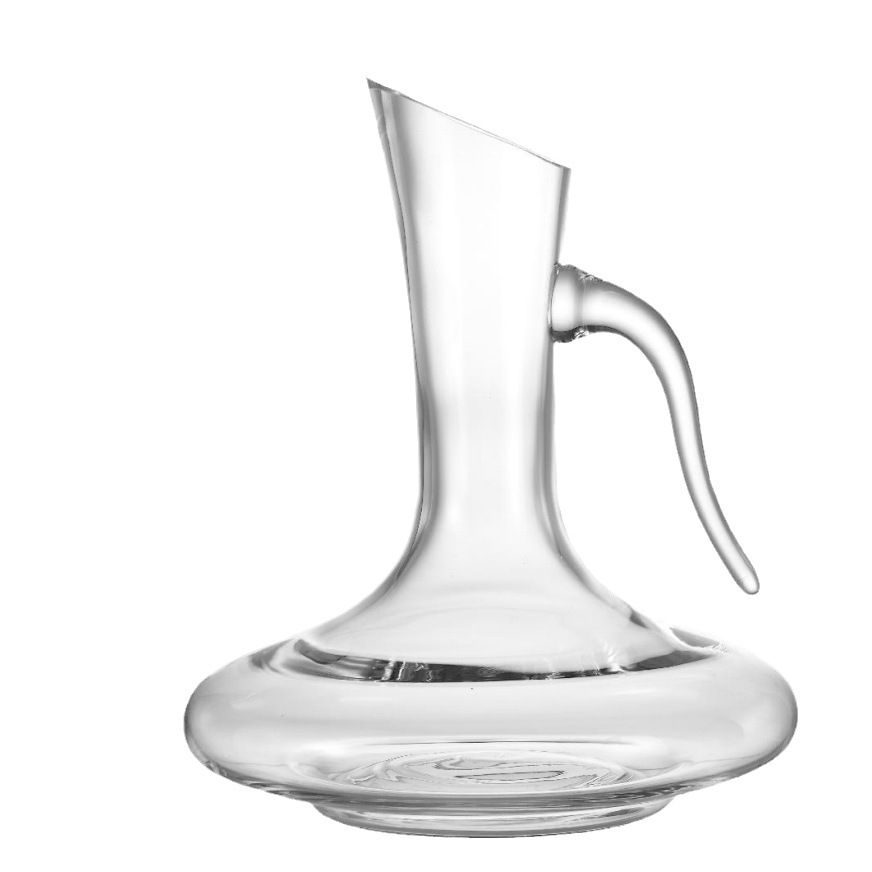 Creative crystal glass slanted decanter, red wine decanter, wine dispenser, wine set, single package Item Picture