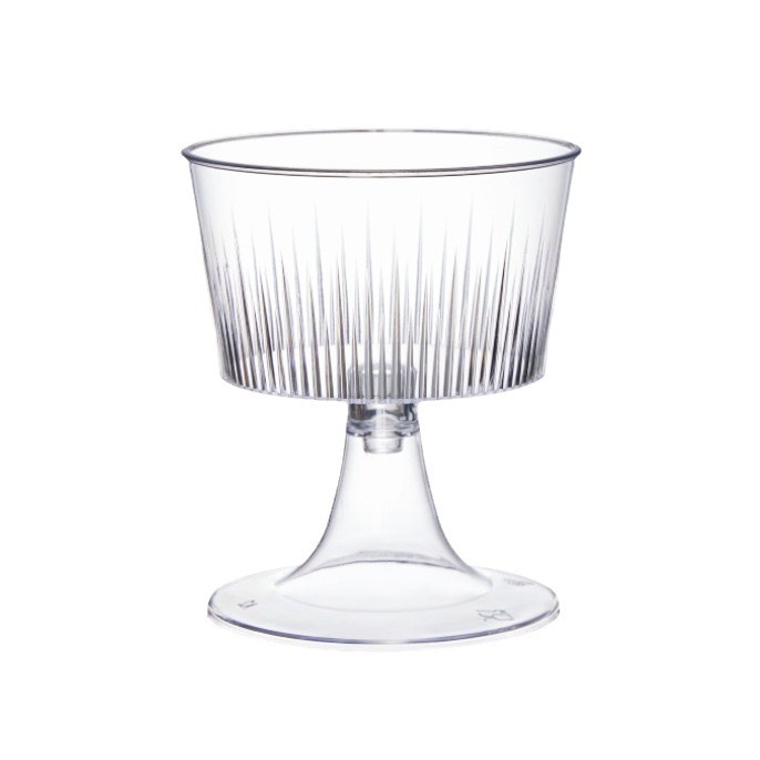 Wholesale 120ML disposable plastic mousse cups, special disposable striped dessert cups for parties, birthdays and weddings, factory Item Picture