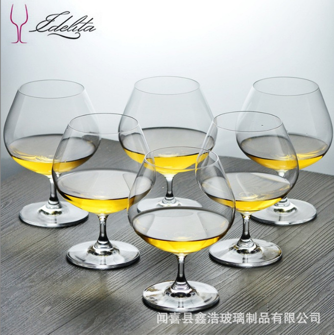 Wholesale of crystal brandy wine glasses, low-stemmed premium red wine glasses, XO Cognac highball glasses, small glass glasses, and foreign wine glasses details Picture