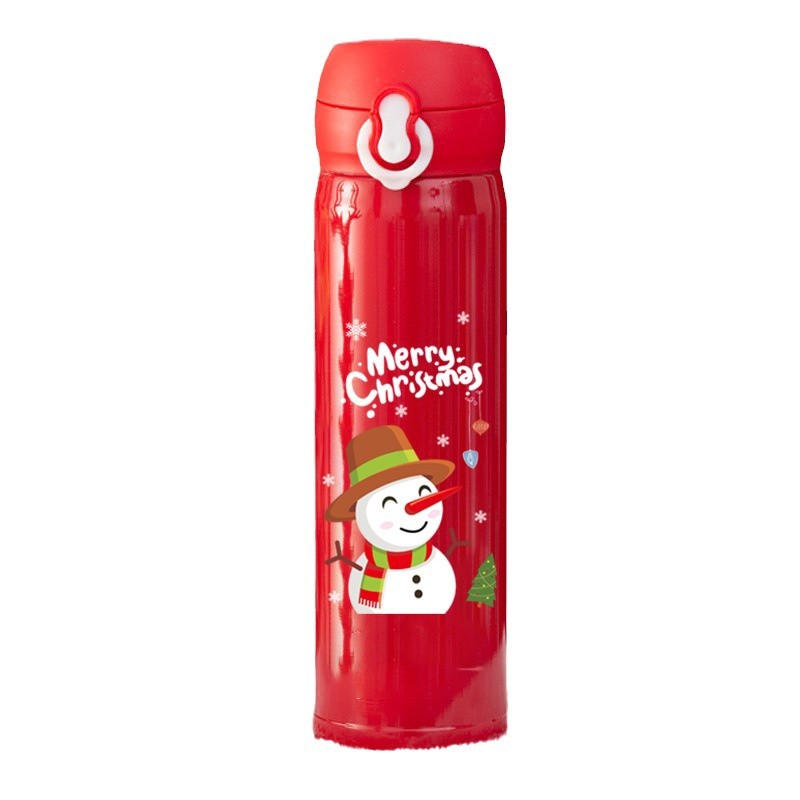 Christmas insulated cup manufacturer directly supplies 304 stainless steel insulated cups, couple and student holiday gifts, portable bouncy cups Item Picture