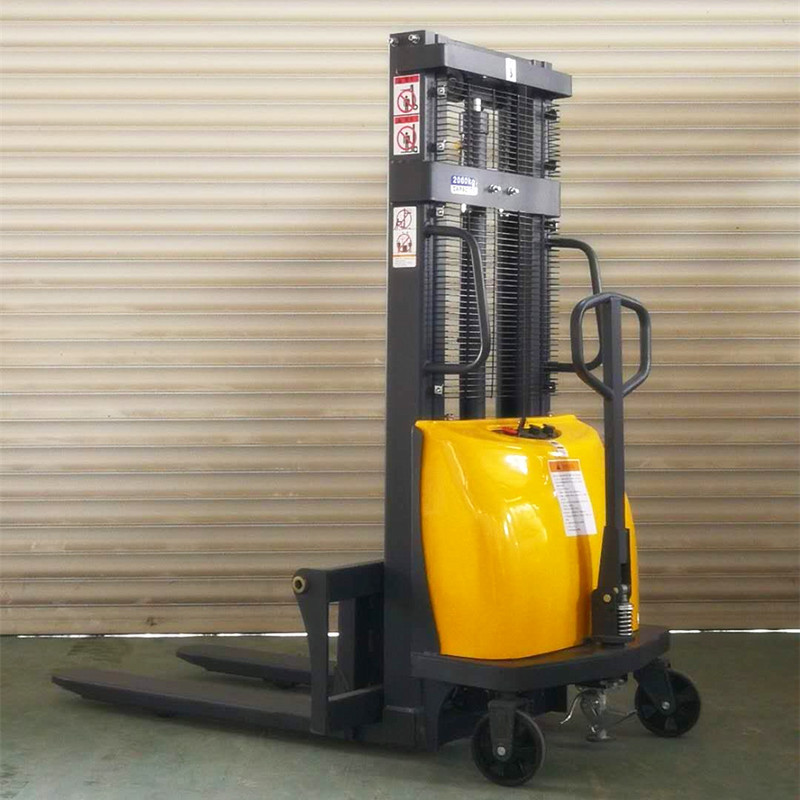 Semi-electric stackers, small electric forklifts, elevated handling carts, push carts, electric forklifts, elevators details Picture