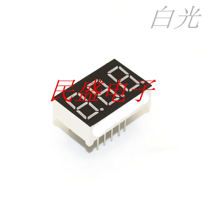 3-digit 0.36-inch three-digit blue light digital tube LED 3631 common cathode and common anode 3361AB BB Item Picture