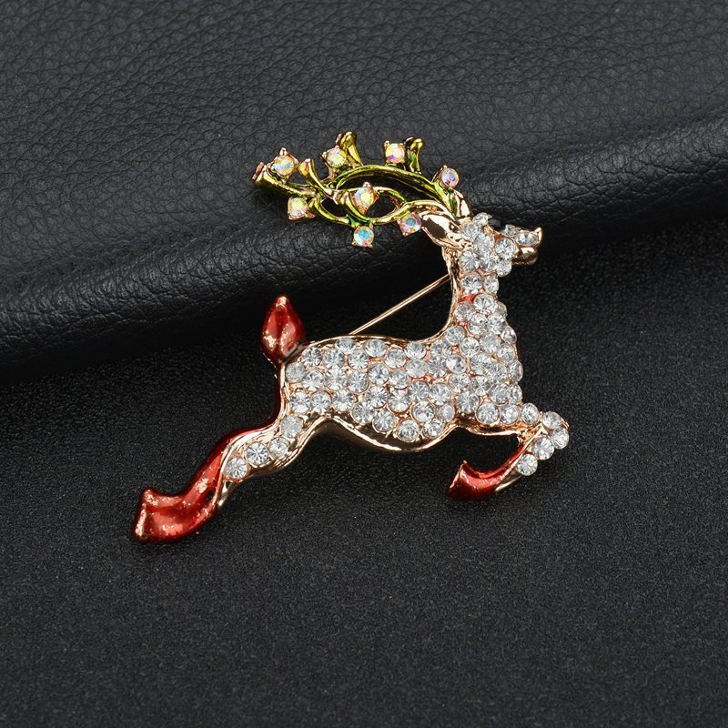 New Christmas decorations and clothing from Europe and America, Santa Claus, snowman brooches, women's corsages, New Year gifts Application Scenario