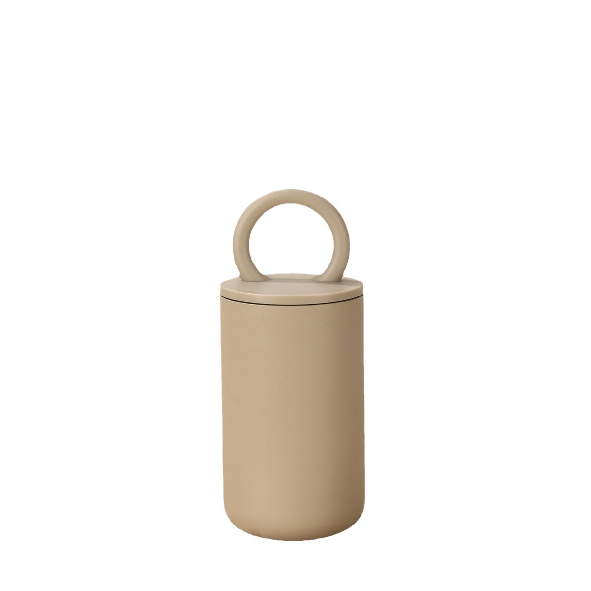 Wholesale of simple 304 stainless steel portable coffee cups, double-layer vacuum insulated cups, and portable cups with handles Item Picture