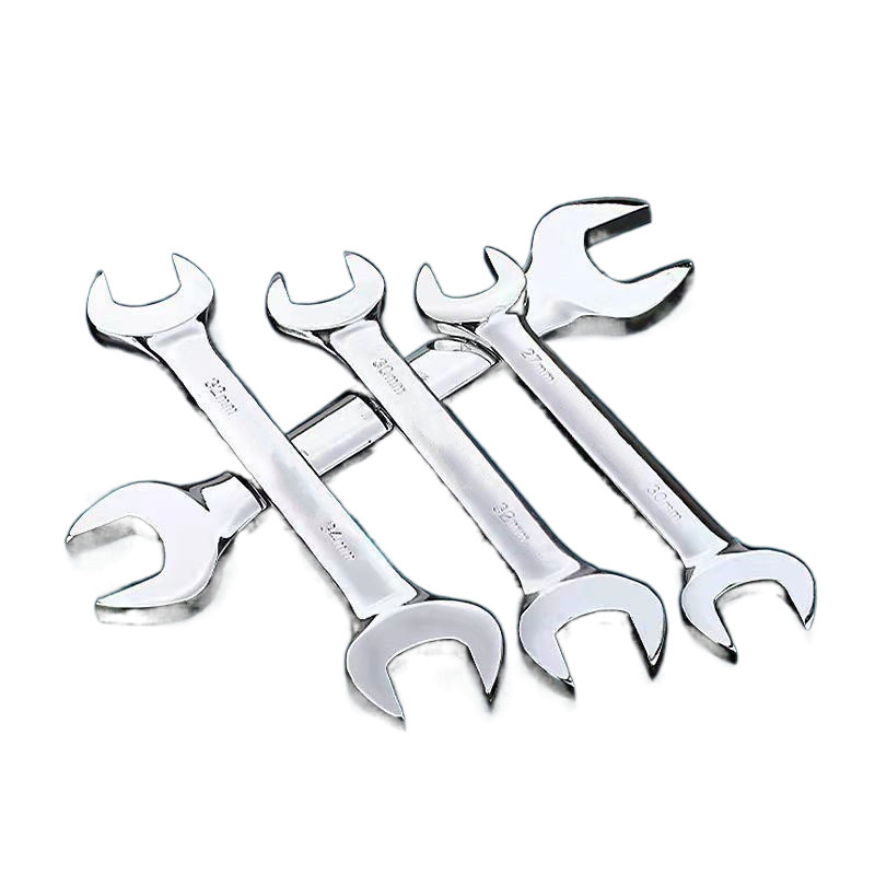 Double-ended open-end wrench, dual-purpose wrench, double-ended fork open-end wrench, simple open-end mirror manual open-end wrench Item Picture
