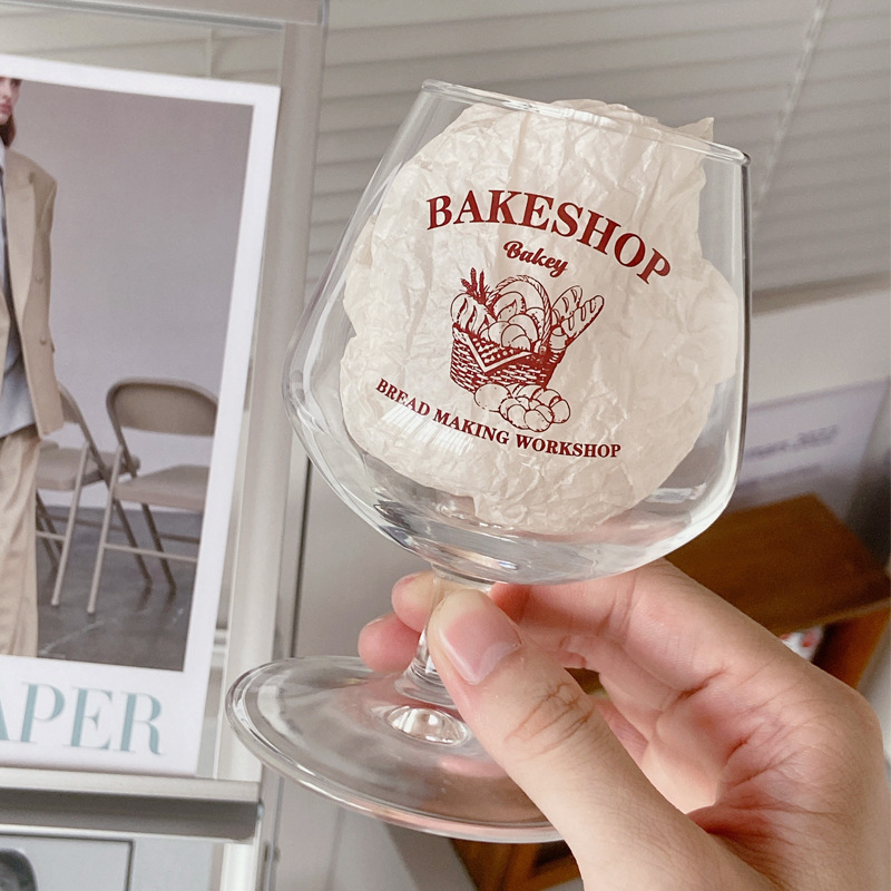 Bolimei Korean InS-style home wine glasses, glass red wine glasses, large-bellied wine glasses, juice glasses, large capacity full figure