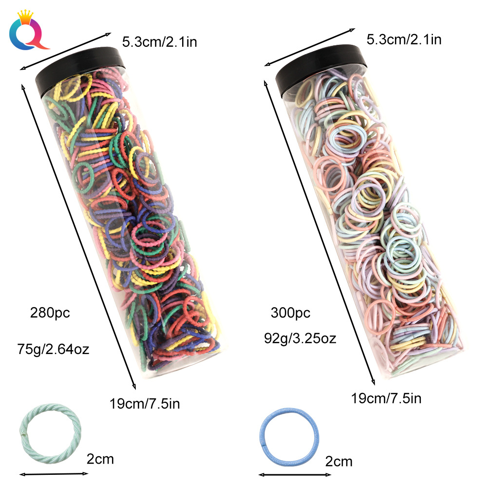 Qiyue high-elasticity hair ties, cute hair ties, children's and girls' rubber bands, braided hair bands, hair accessories, and head accessories wholesale Application Scenario