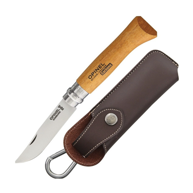 In stock: outdoor belt-wearing portable knife sheath protective case, camping tactical knife leather case accessories, dining knife storage bag Specification drawing