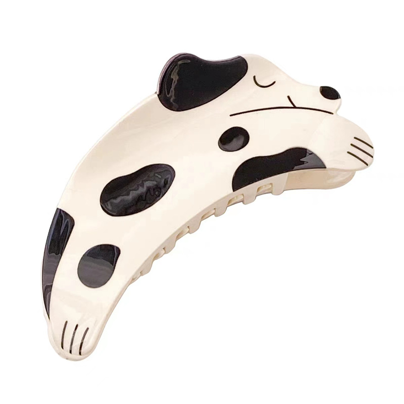 Cute koala grabber, large tulip acetate hairpin, women's back head updo, shark clip hairpin headwear Item Picture