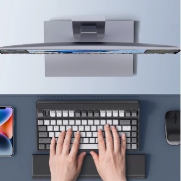 Mechanical keyboard hand support, mouse wrist pad, hand guard, palm rest, desktop storage box, office typing wrist rest Application Scenario