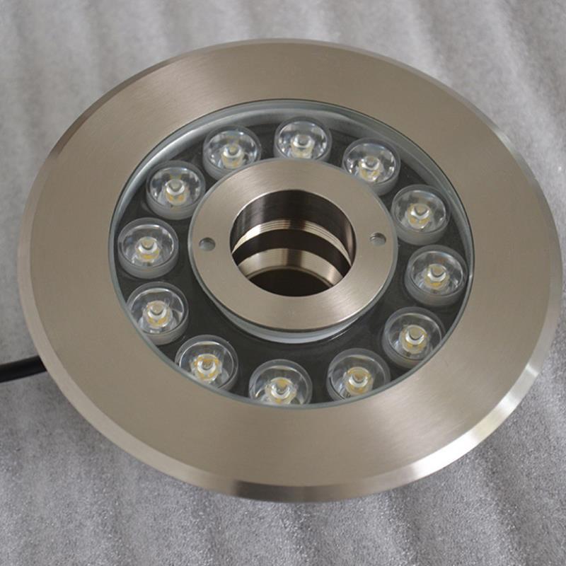 led outdoor waterproof fountain light, underwater spring light, 304 all-stainless steel seven-color underwater light, fishpond landscape spotlight Specification drawing
