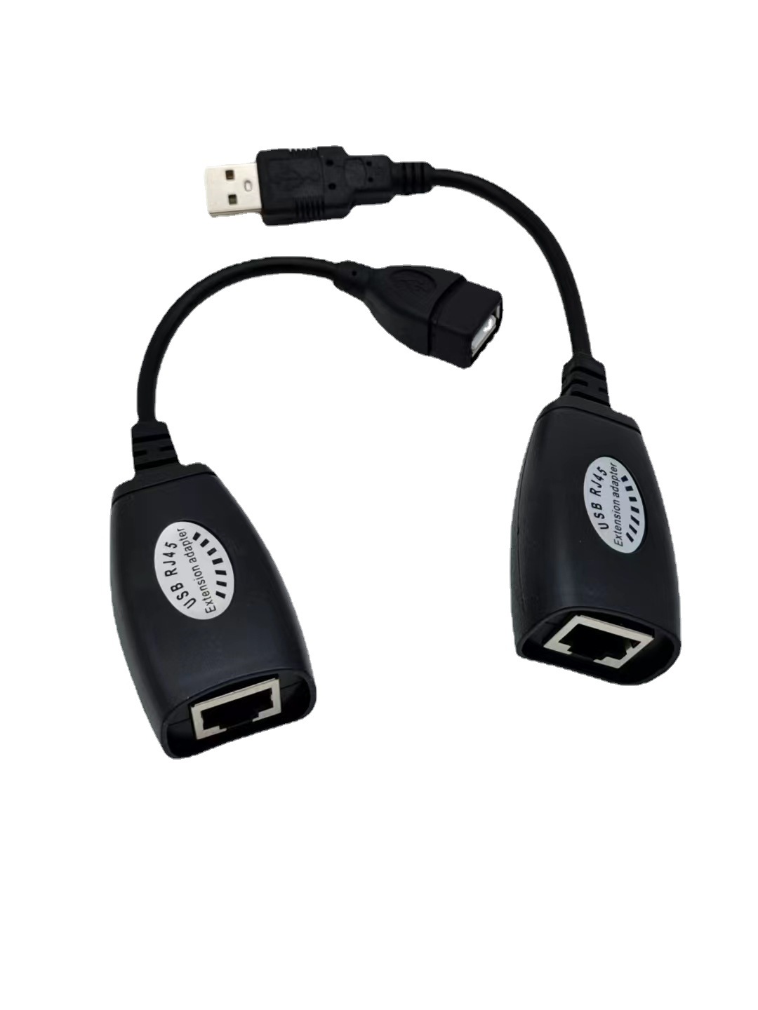 The USB extension cable, USB signal amplifier, network cable connection, RJ45 interface can be connected with a network cable for up to 50 meters Item Picture