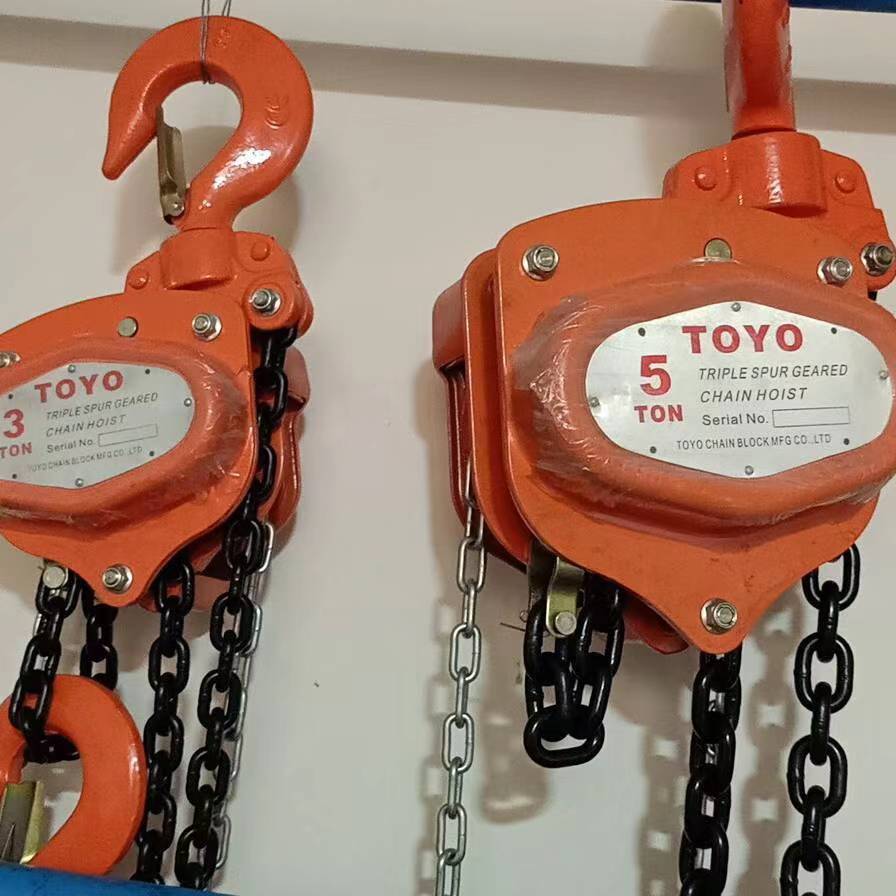 Original factory goods: 1T, 2T, 3T, 5-ton manganese steel chain, circular HSZ manual chain hoist Specification drawing