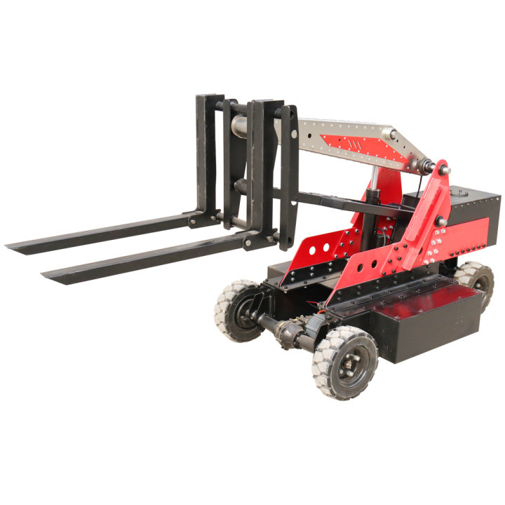 Small tank-type forklift, electric walking lifting, logistics warehouse loading and unloading forklift, 0.8-ton handling vehicle Item Picture