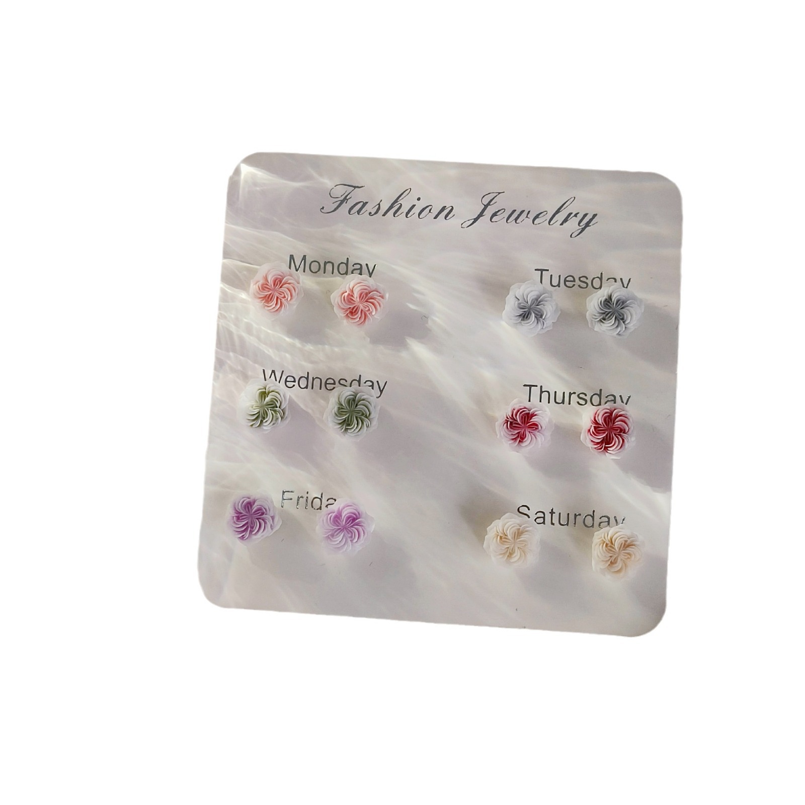 The flowers are in full bloom in the height of summer ~ A sweet and elegant forest-themed girl with flower stud earrings, a trendy and versatile small and exquisite earpiece for a girl on Instagram Item Picture