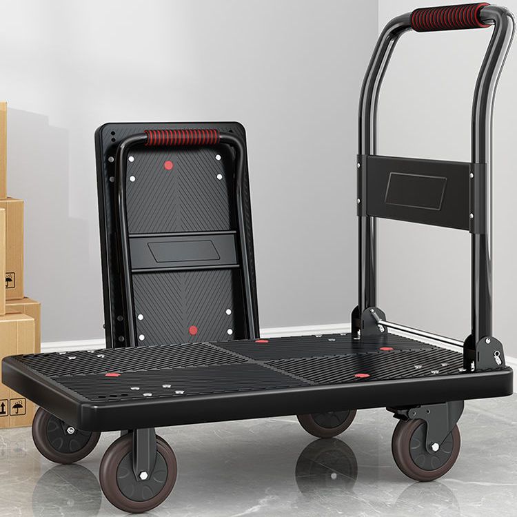 Small trolley for carrying goods, folding lightweight trolley, home silent express delivery, supermarket portable transportation, flatbed trailer for pulling full figure