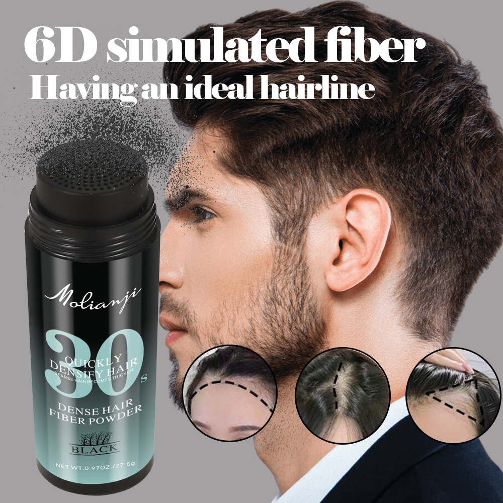 【foreign trade】 Hair fiber powder for hair thickening, hair replacement, suture, hairline filling, thinning, covering and thickening details Picture