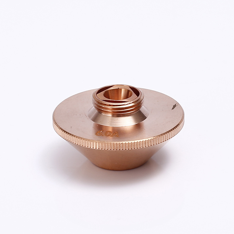 Laser cutting machine accessories, single and double layer pure copper laser nozzle parts, laser cutting machine nozzles, pipes and plates details Picture