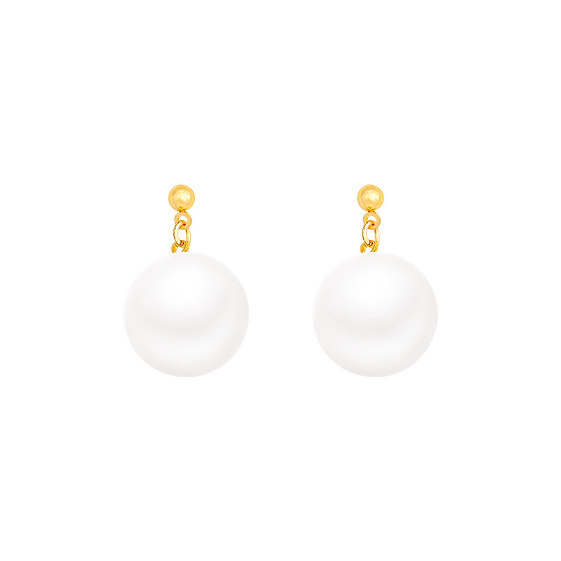 French light luxury large pearl earrings, elegant and sophisticated for women, earrings, 2025 new style popular earrings wholesale Item Picture