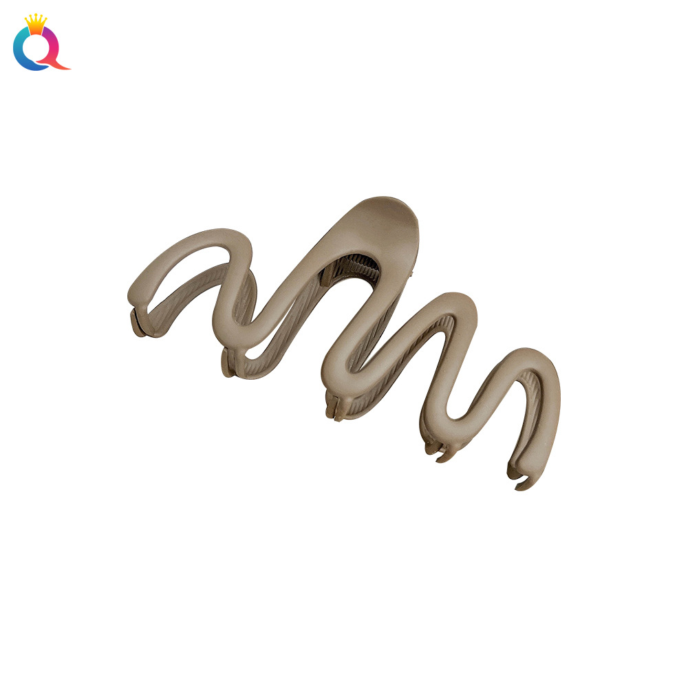 Qiyue Cross-border Large Wave Metal gripper, shark clip, hairpin, high-end Hair gripper, headwear and hair accessories wholesale Item Picture