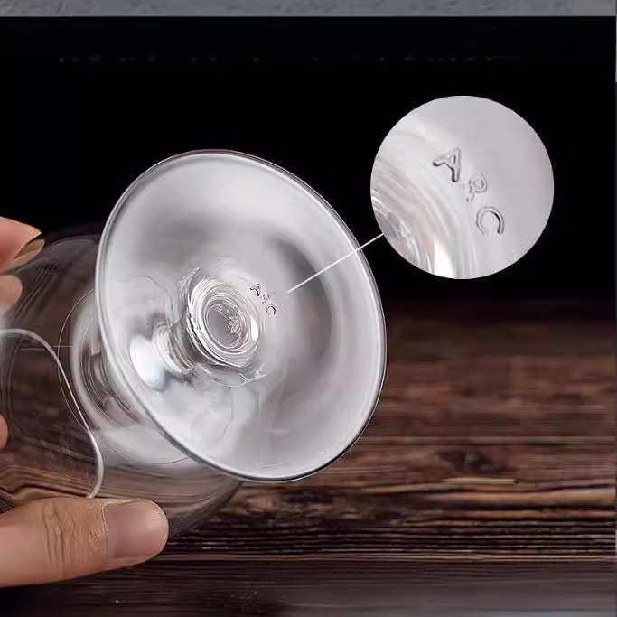 Wholesale of Le Mei Ya Cognac brandy glasses, European low-stemmed foreign wine glasses, bar and hotel whisky glasses, and red wine glasses Specification drawing