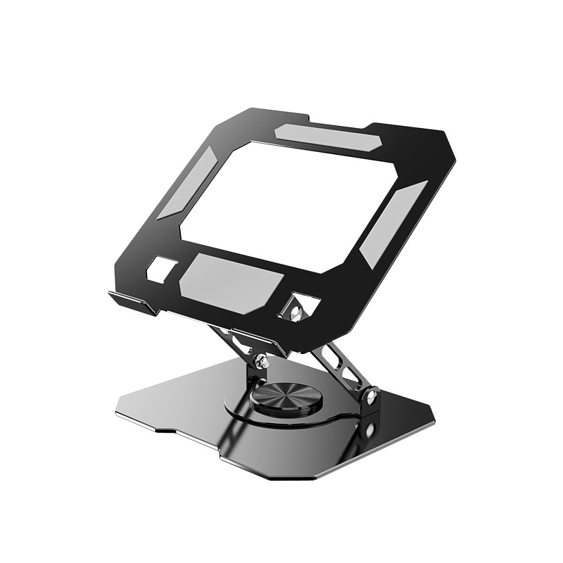Computer stand, notebook folding heat dissipation carbon steel stand, portable storage, lifting and rotating notebook stand Item Picture