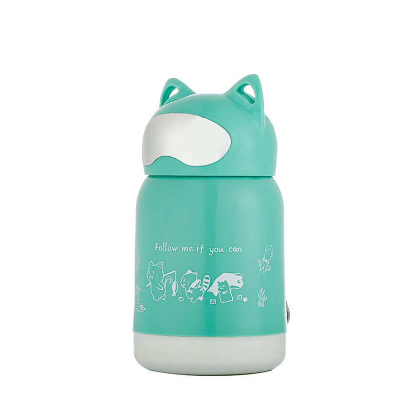 Creative Maneki Neko cartoon water cup, glass water cup, ground promotion small gift cup, double-layer advertising glass cup, internet-famous water cup Item Picture