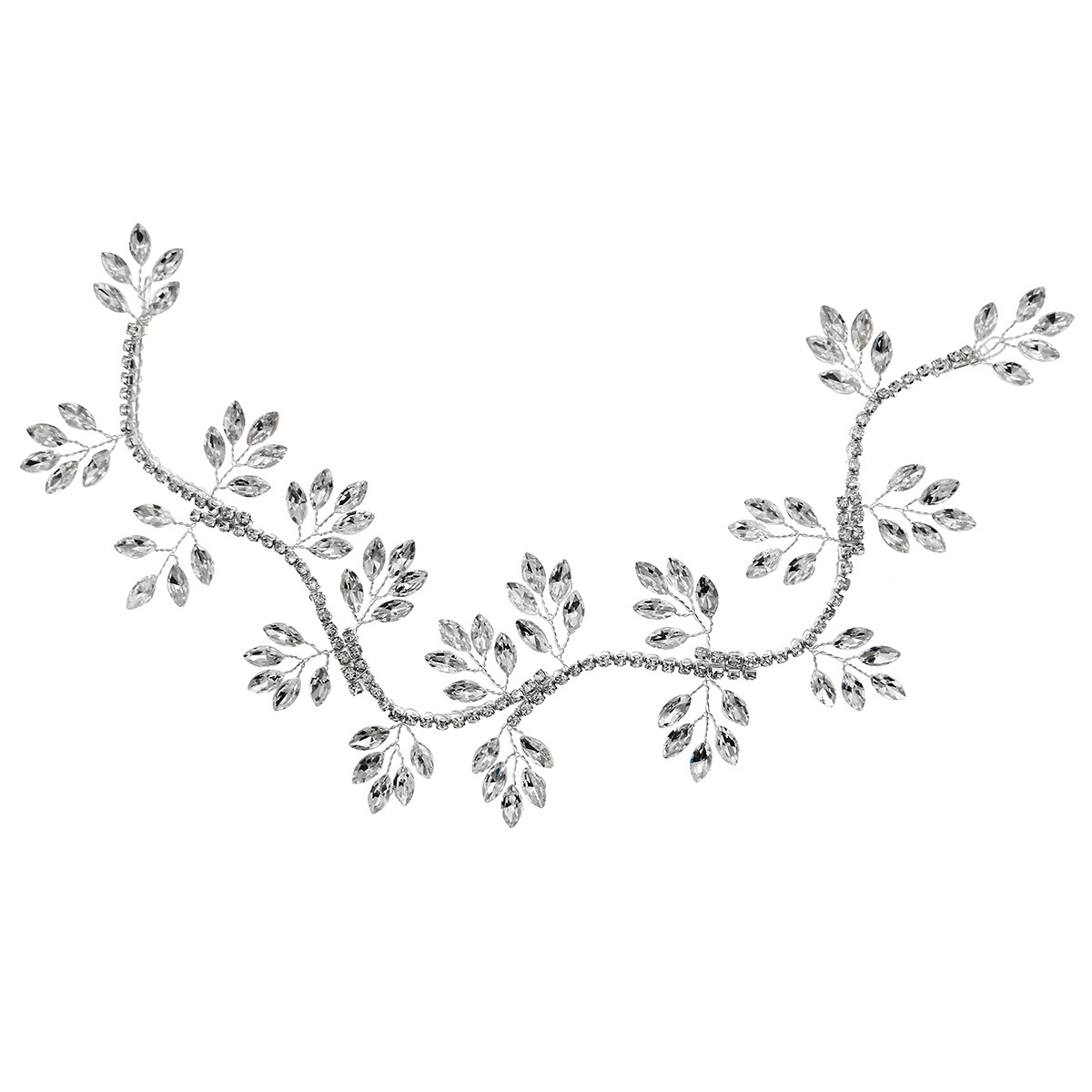Cross-border bride headwear, versatile and elegant wedding updo hair accessory, new handcrafted horseeye rhinoceros branch hair band wholesale Item Picture